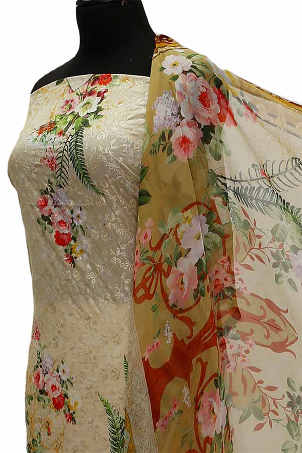Chiken Kari Lawn Chiffon Duptt'21 D#12-38