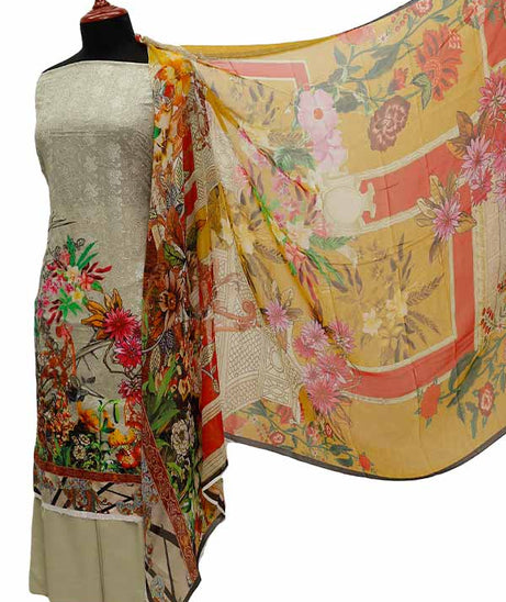 Chiken Kari Lawn Chiffon Duptt'21 D#12-46