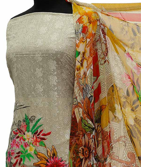 Chiken Kari Lawn Chiffon Duptt'21 D#12-46