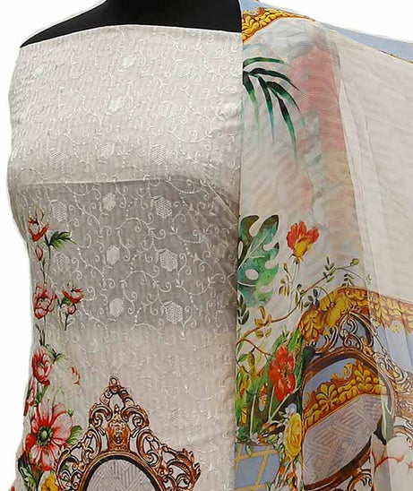Chiken Kari Lawn Chiffon Duptt'21 D#12-51