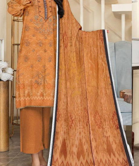 Classy Digital Emb Lawn`23 D Rust