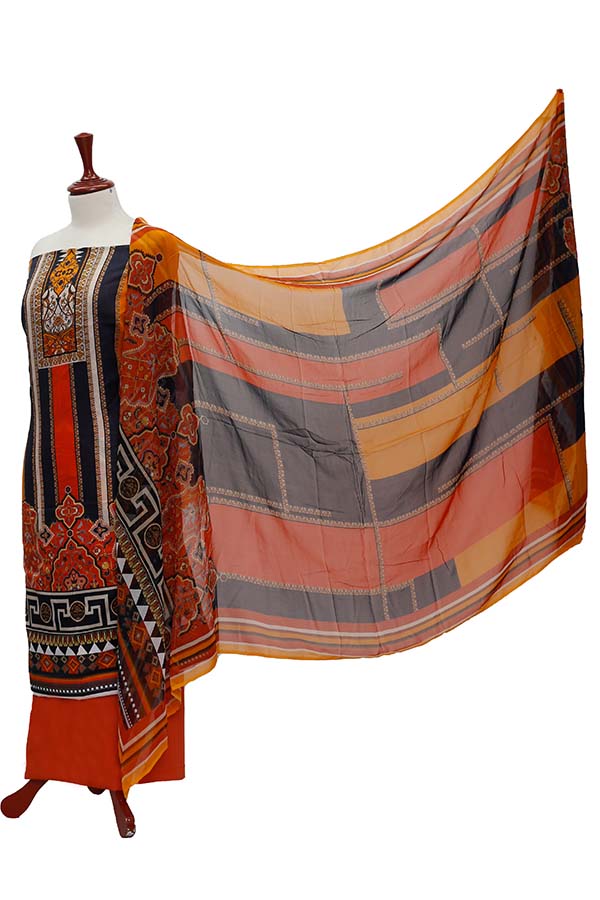 Colorita D/Print Lawn`21 D#3345 (Orange)