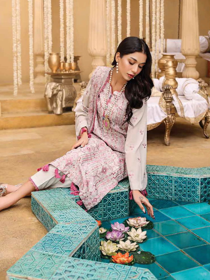 Lala Bahar Swiss Voile`23 Cielo