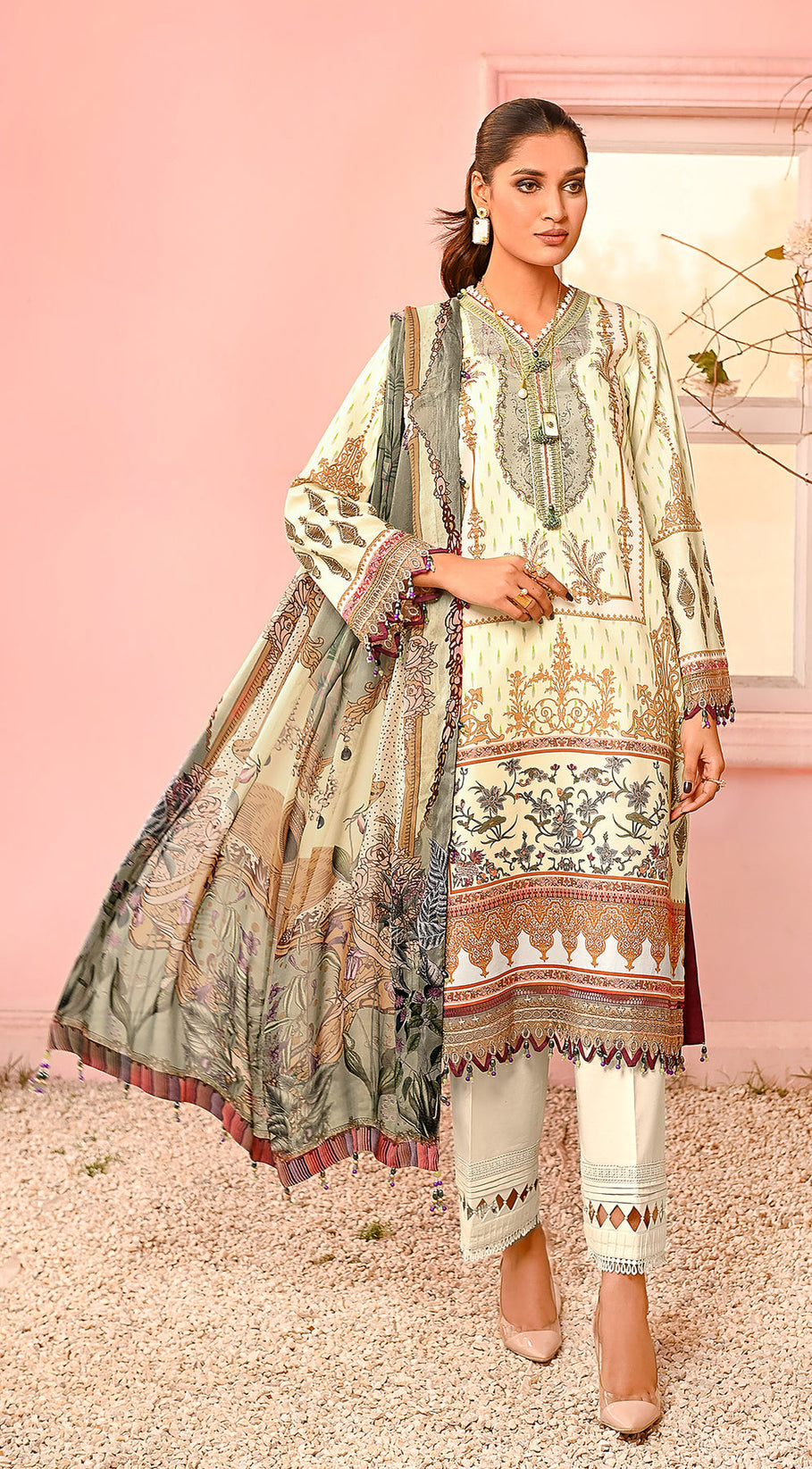 Anaya By Kiran Chaudhry Viva Prints`23 VP#13 LILA