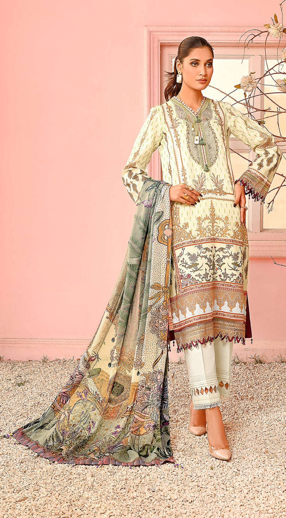 Anaya By Kiran Chaudhry Viva Prints`23 VP#13 LILA