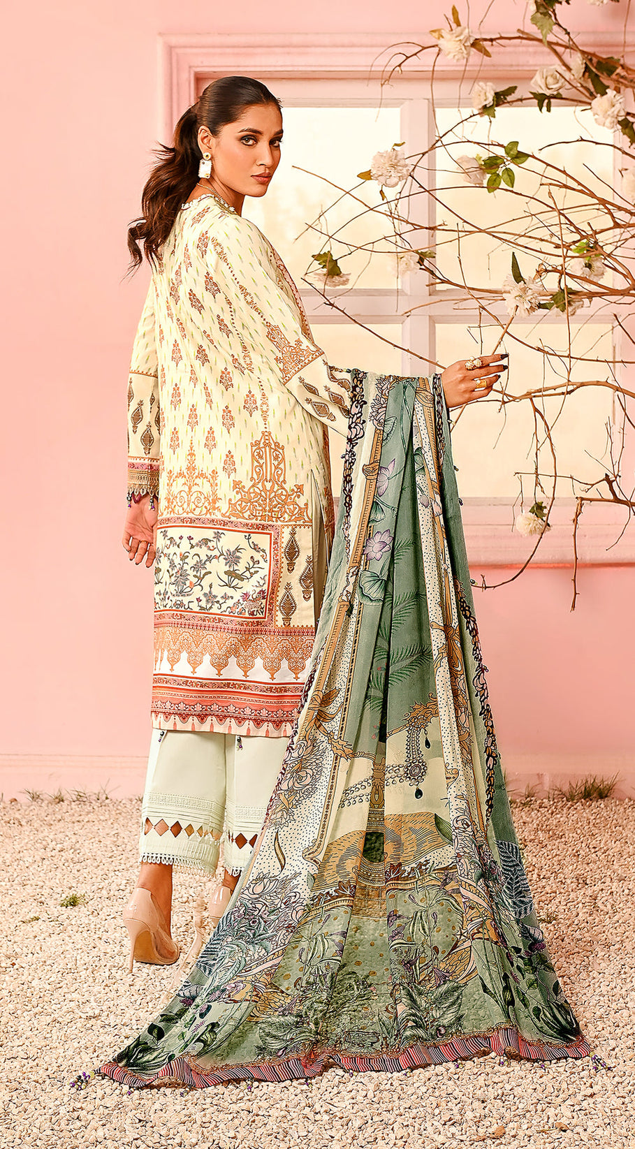 Anaya By Kiran Chaudhry Viva Prints`23 VP#13 LILA
