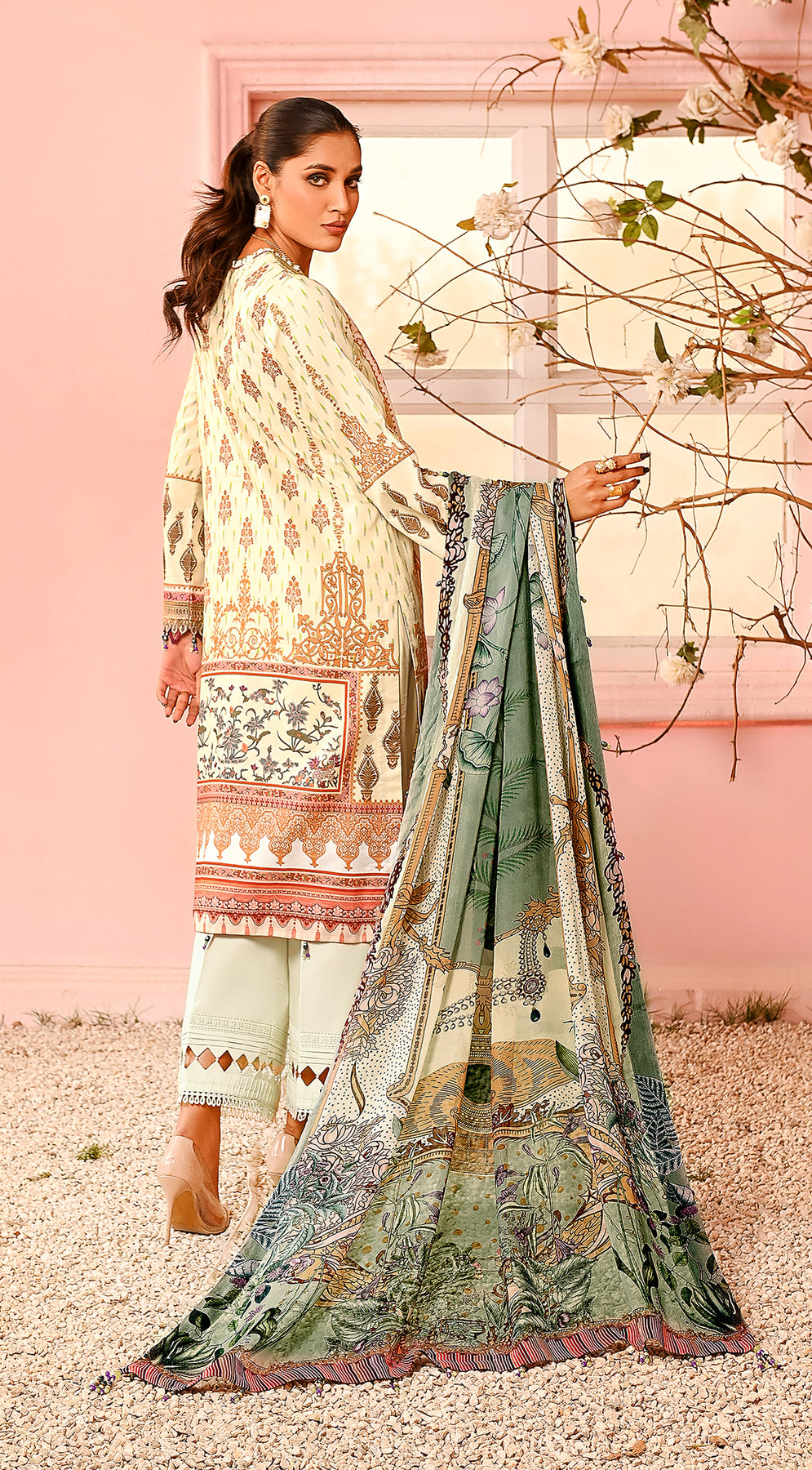 Anaya By Kiran Chaudhry Viva Prints`23 VP#13 LILA