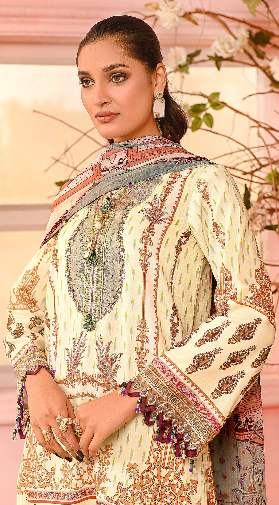 Anaya By Kiran Chaudhry Viva Prints`23 VP#13 LILA