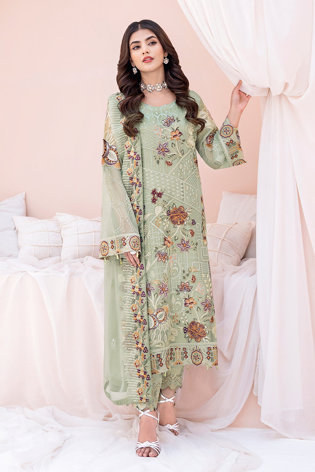 Ramsha Chevron Chiffon`23 Vol#6 D#607