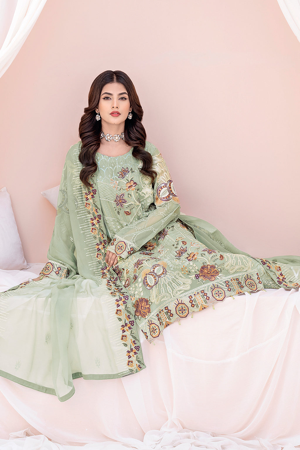 Ramsha Chevron Chiffon`23 Vol#6 D#607