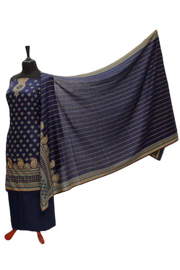 Daman Print Lawn`21 D#1312 (Nevy Blue)
