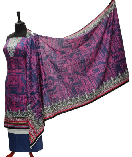 Daman Print Lawn`21 D#1322 (Blue)
