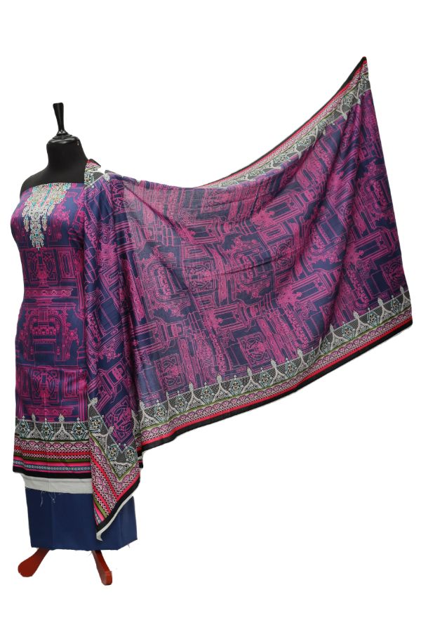 Daman Print Lawn`21 D#1322 (Blue)