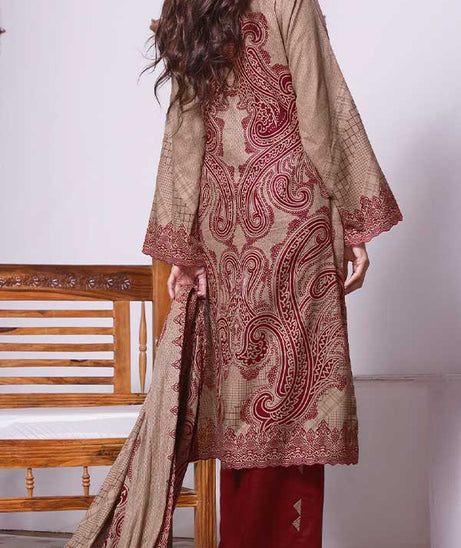 Daman Print Lawn'22 D#1510 Maroon