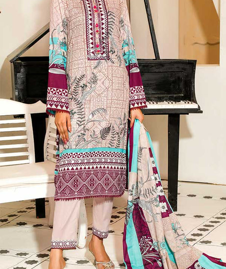 Daman Print Lawn'22 D#1526 Blue