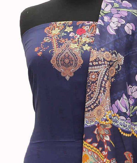 Egyption E9 Check Linen`21 D#11867 (N Blue)