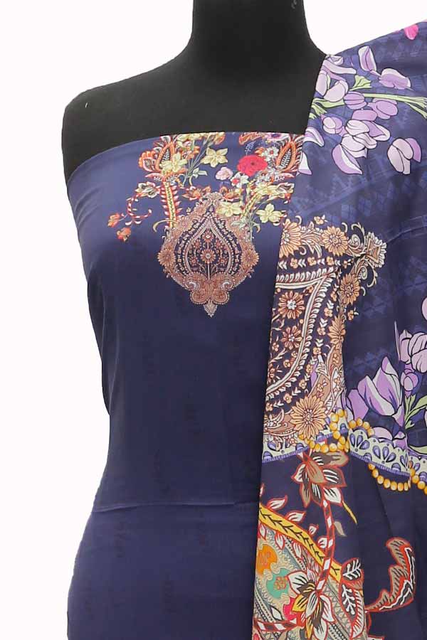 Egyption E9 Check Linen`21 D#11867 (N Blue)