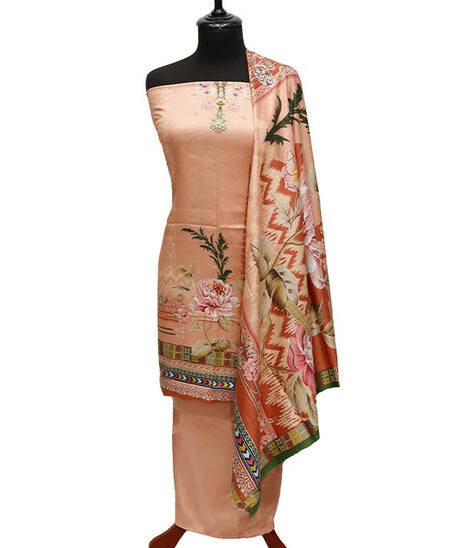 Egyption E9 D/Cotail Linen`21 D#17043 (Peach)