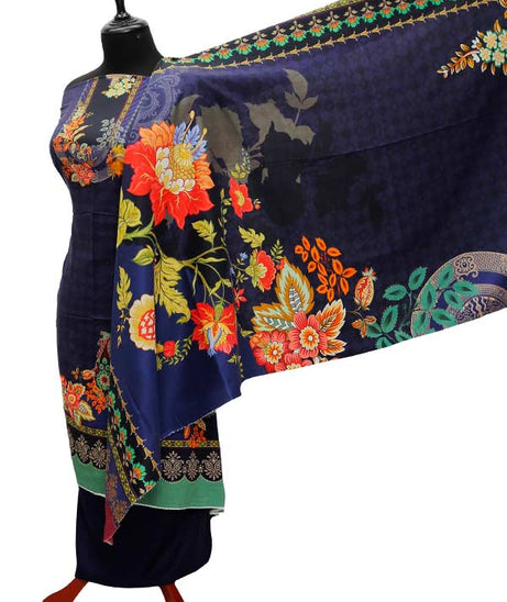 Egyption E9 D/Print Linen`21 D#132 (N Blue)