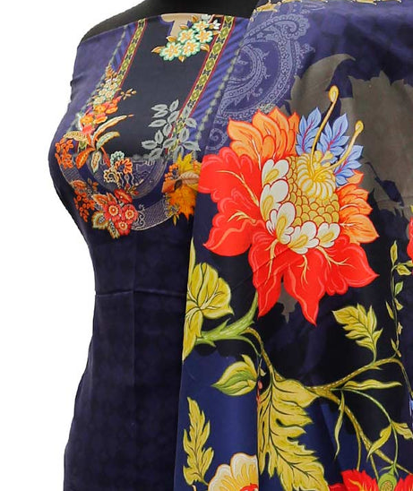 Egyption E9 D/Print Linen`21 D#132 (N Blue)