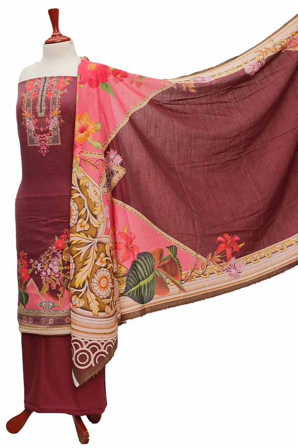 Egyptian E9 D/Slub Lawn'21 D#11262 Maroon