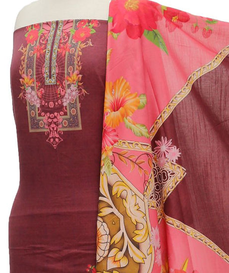 Egyptian E9 D/Slub Lawn'21 D#11262 Maroon
