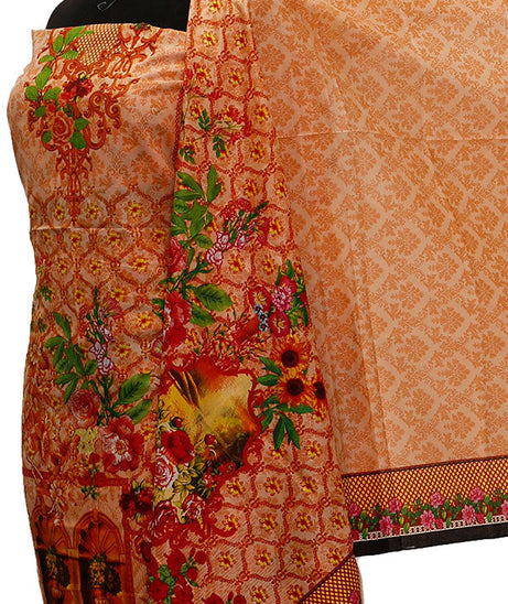 Eiza Print Lawn'21 D # 1040  Peach