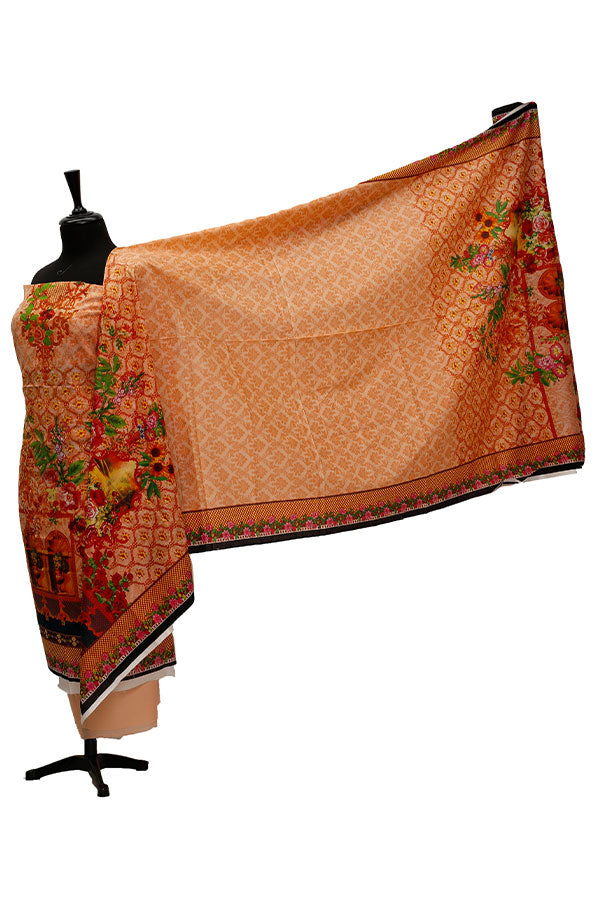 Eiza Print Lawn'21 D # 1040  Peach