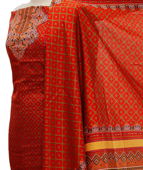 Eiza Print Lawn'21 D # 1044  Red