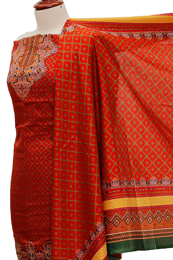 Eiza Print Lawn'21 D # 1044  Red