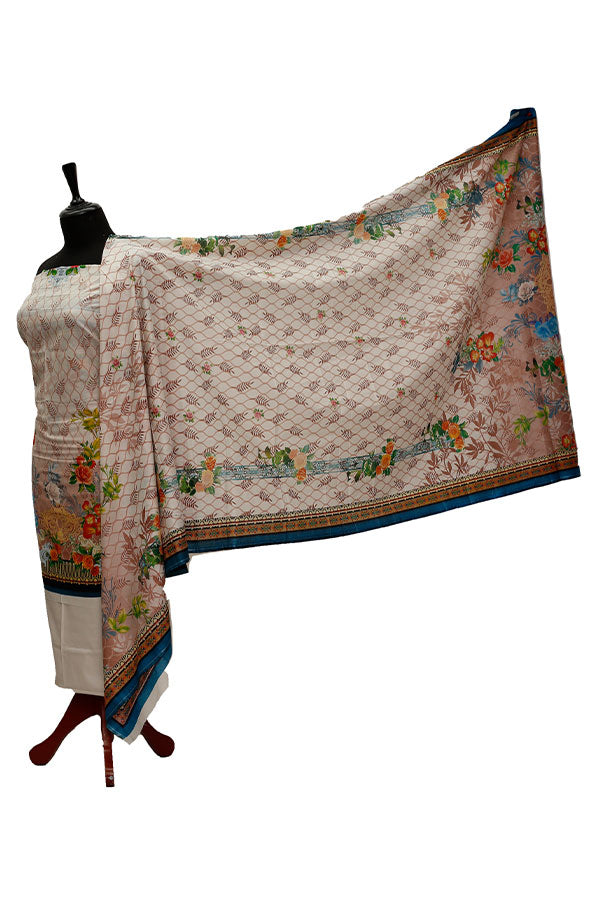 Eiza Print Lawn'21 D # 1047  Off White