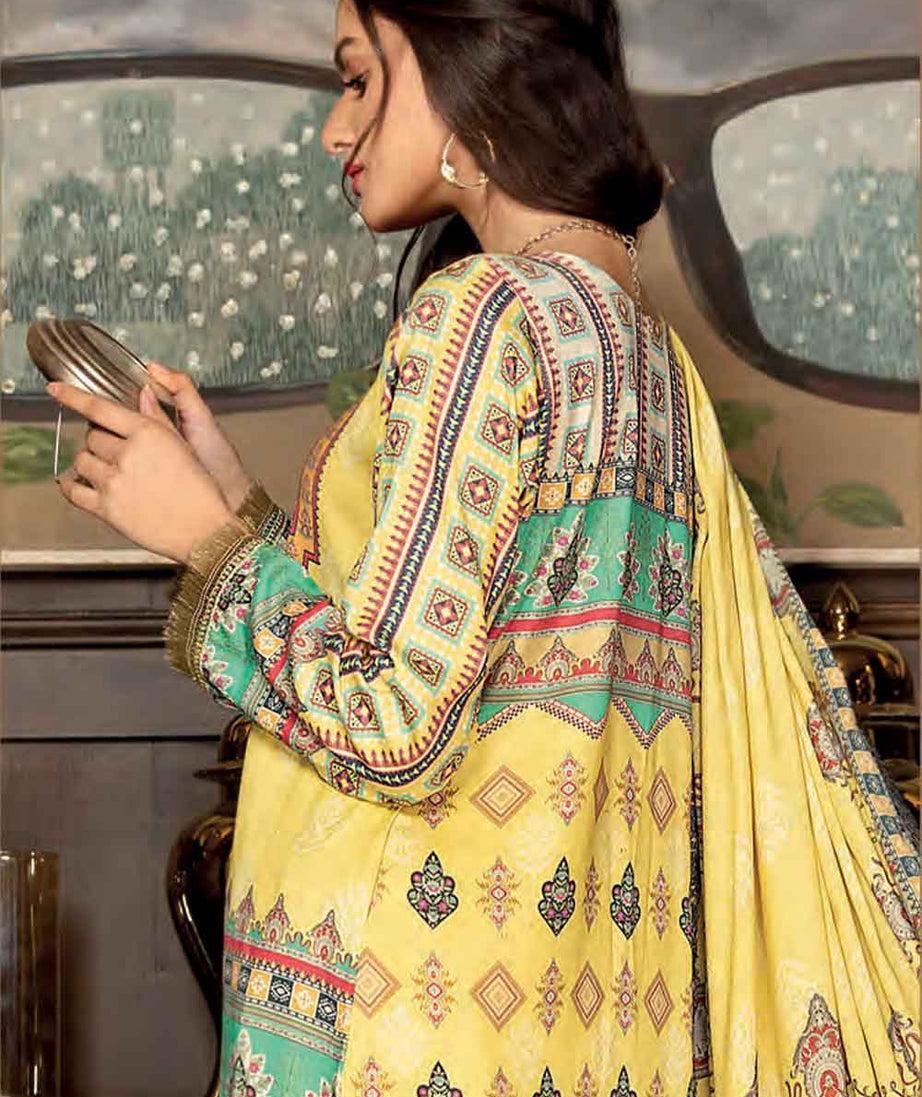 Elegant Anitque Emb Shawl'21 D#5