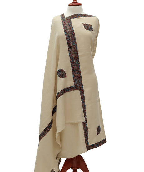 Embroiderey Shawl (Semi Pashmina) D#130- 3