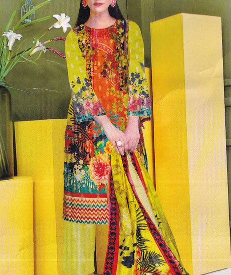 Eshaal Zahra D/Brosha Lawn`21 (Mustard)