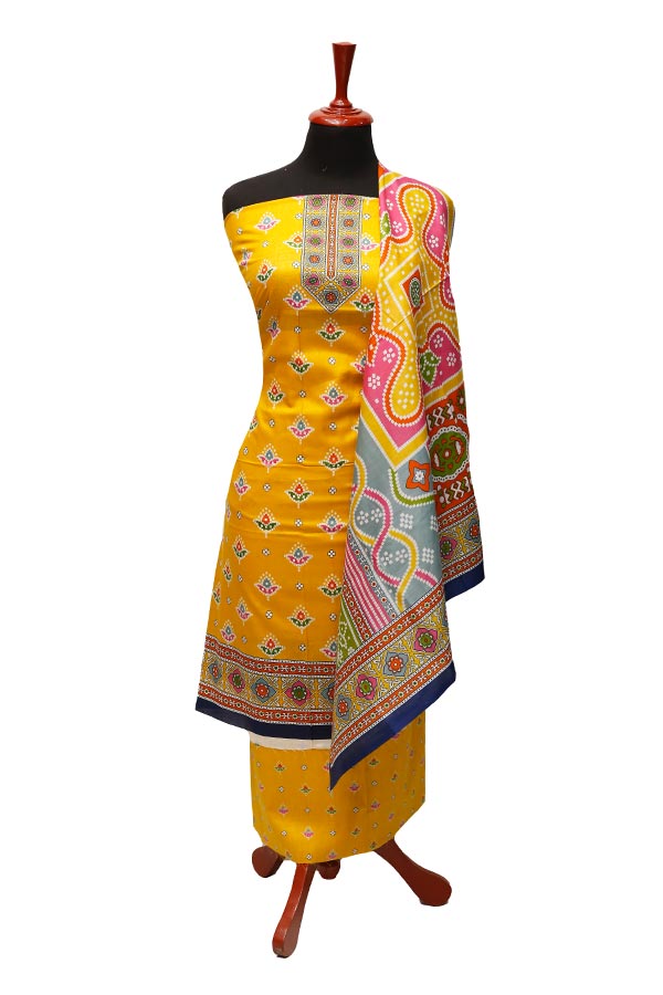 Friha &amp; Farha Naz Lawn`22 D#828 Yellow