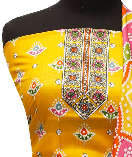 Friha &amp; Farha Naz Lawn`22 D#828 Yellow