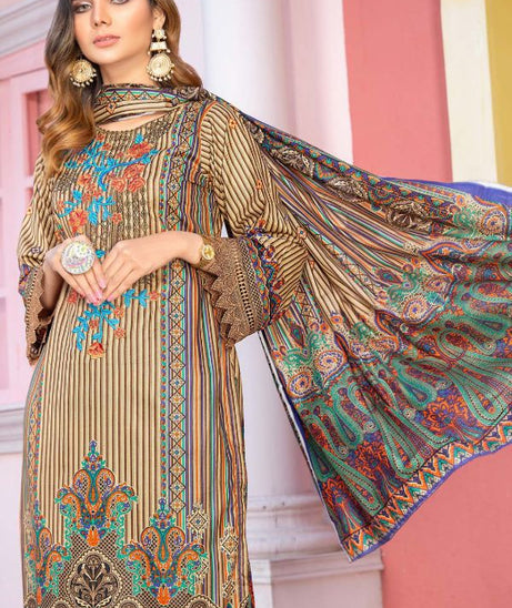 Farwa Premium Emb Lawn`21 Vol 1 D#6