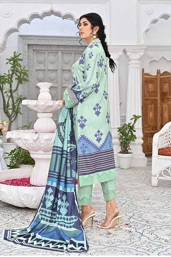 Feroza Digital Print Linen`22 D#01 (Pista)
