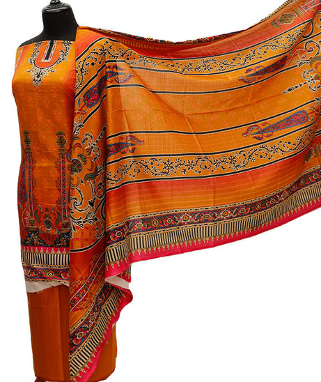 Firdous Digital Lawn'21 D#708 Mustard