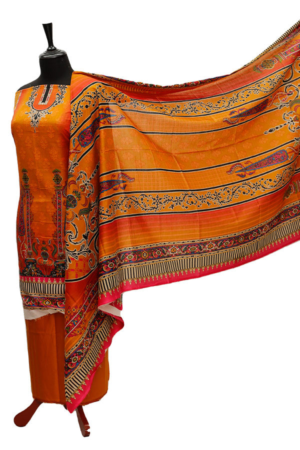 Firdous Digital Lawn'21 D#708 Mustard