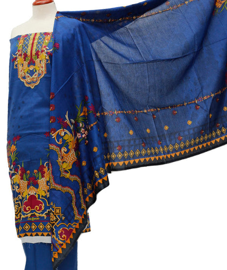 Firdous Digital Lawn'21 D#718 Blue