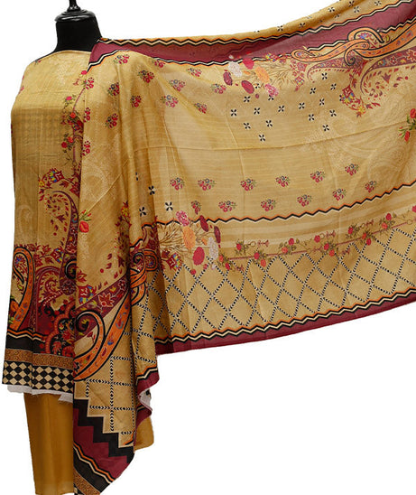 Firdous Digital Lawn'21 D#839 Golden
