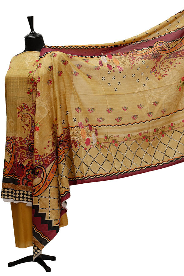 Firdous Digital Lawn'21 D#839 Golden