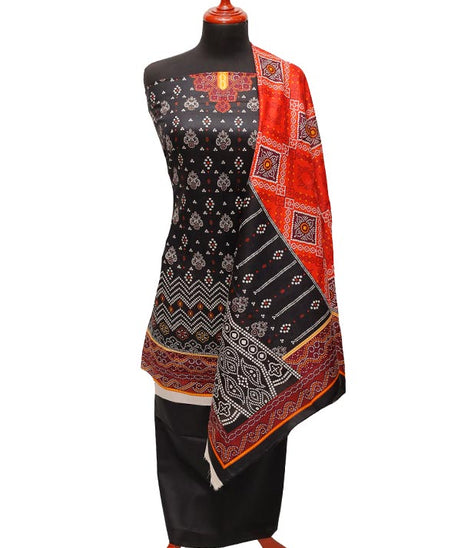 Firdous Print Lawn`22 D#611 Black