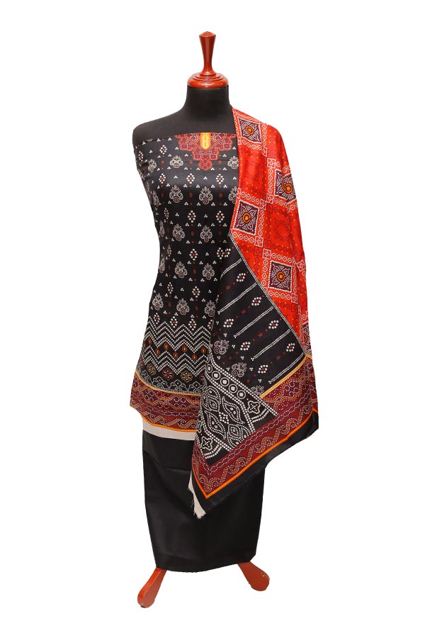 Firdous Print Lawn`22 D#611 Black