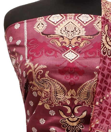 Firdous Print Lawn`22 D#614 Pink