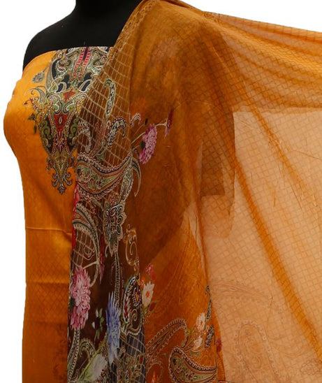 Five Star D/Lawn B/Dupatta`21 D#1429 (Orange)