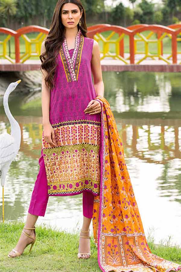 Five Star Divine Lawn`21 D#8031 Sh Pink