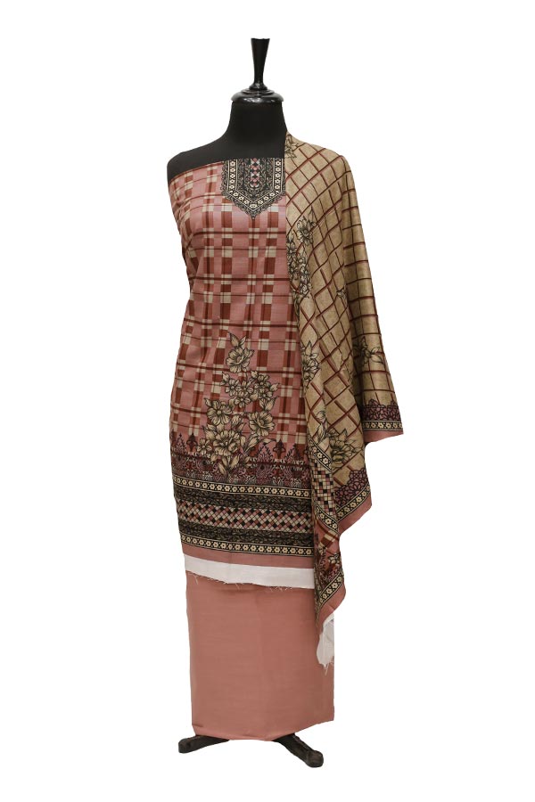 Five Star Monsoon Khaddar`21 D#2214 (LT Pink)