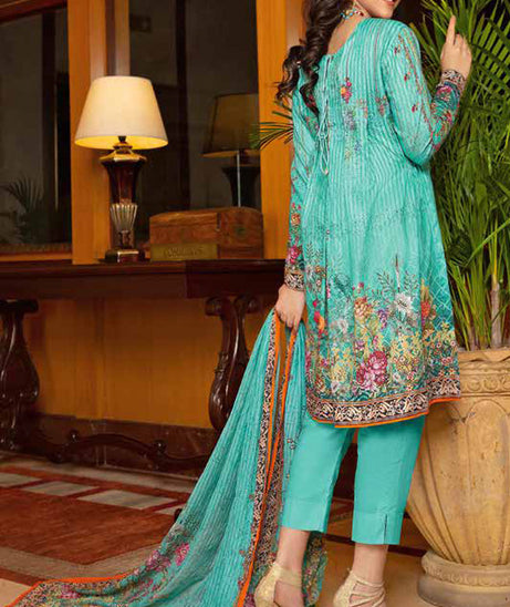 Five Star Muzlin C/Lawn`21 D#1312 Sea Green